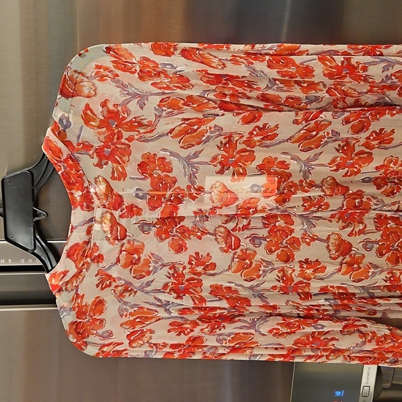 💕NATALIE MARTIN💕 Fiore Maxi Dress ~ Chiffon Watercolor Dove Medium M NWT - Picture 14 of 16